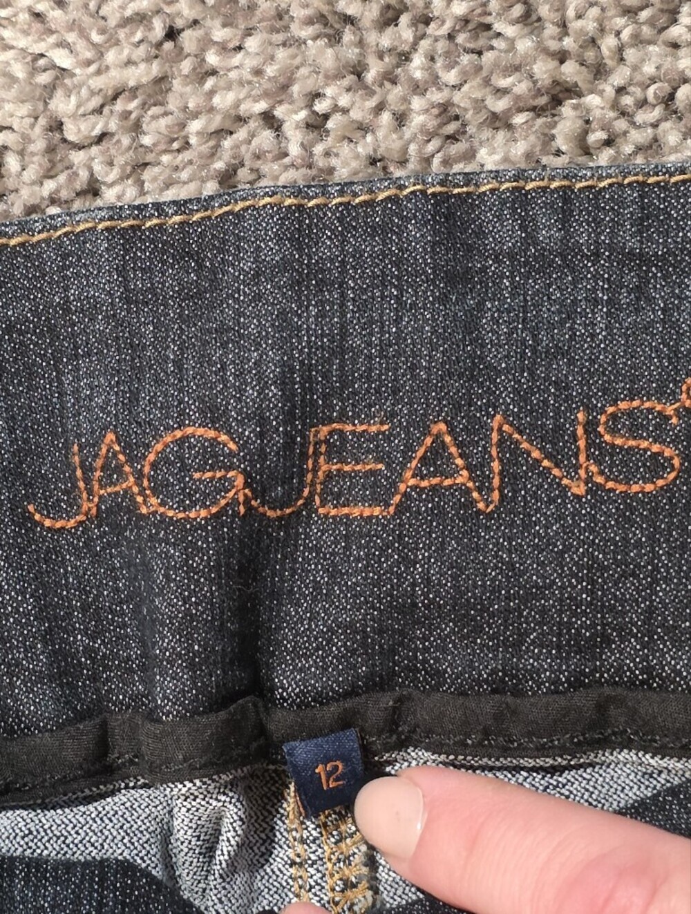 JAG Women’s Straight-Leg Pull On Jeans SIZE 12 - Picture 3 of 6